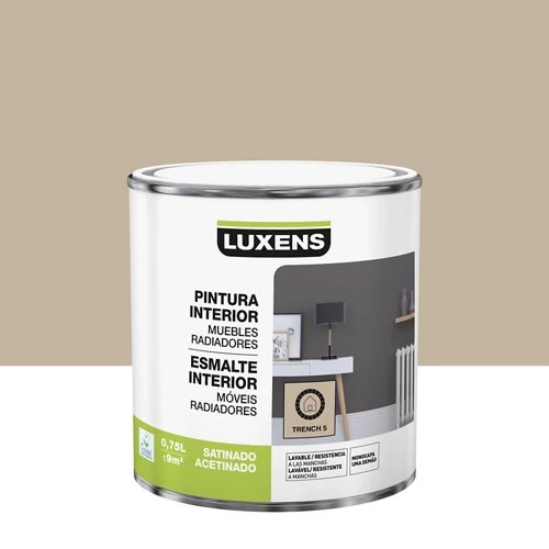 Esmalte interior luxens trench 5 satinado 0,75l