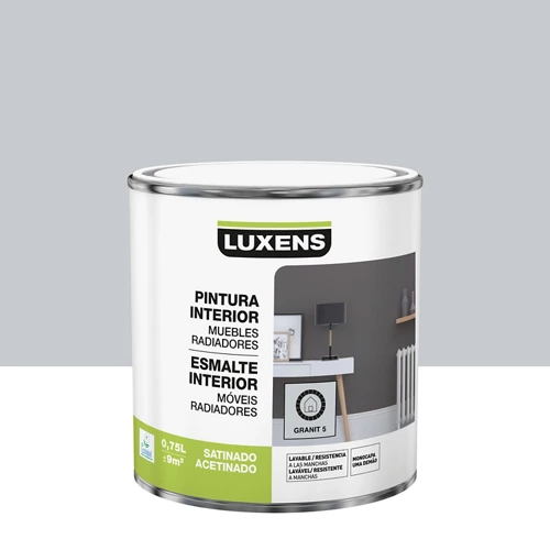 Esmalte interior luxens granito 5 satinado 0,75l