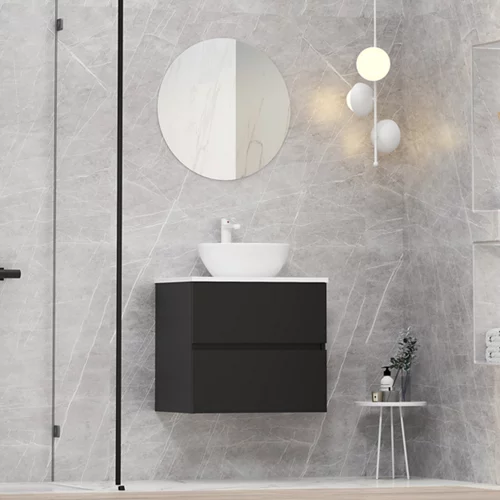Conjunto de muebles de baño Bari 60 negro