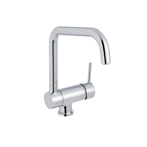 Grifo de cocina monomando con caño abatible delinia en cromo