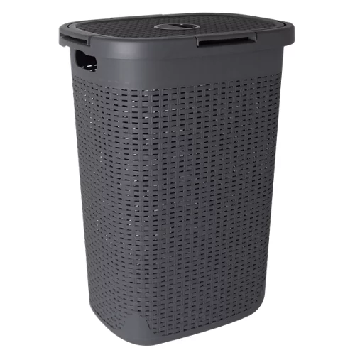Cesto de ropa cottage gris/plata 60l