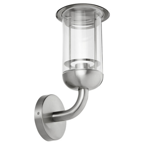 Aplique de exterior inspire harvey en acero inoxidable