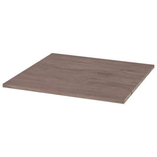 Balda recta gris/plata, grosor 16 mm y 40x45 cm