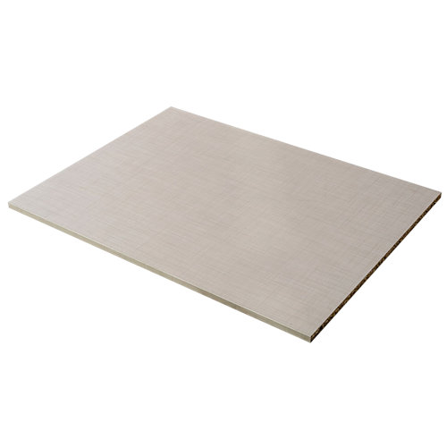 Balda recta gris/plata, grosor 16 mm y 40x45 cm