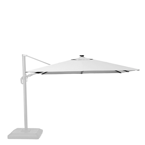 Paraguas al aire libre, material de sonido con LED blanco.