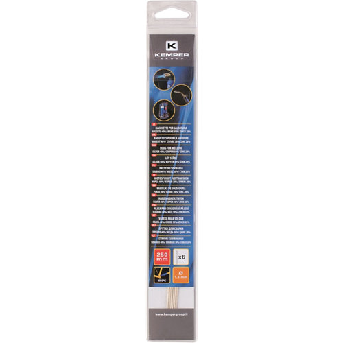 Varilla de soldadura de gas Kemper longitud 250 mm