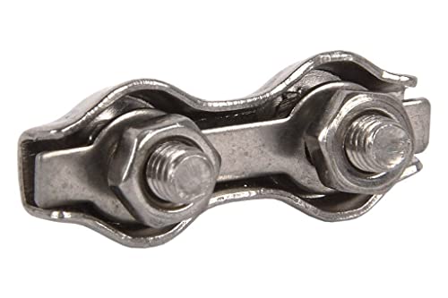 Cofan 18005201 - Paquete de 10 bridas planas dobles (acero inoxidable, M-2)