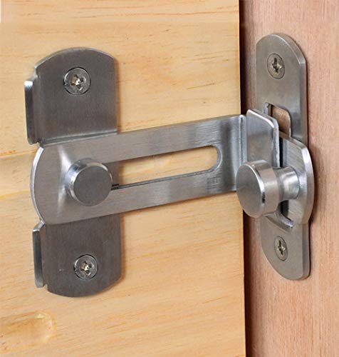 Cerradura para puerta de granero Cerradura en ángulo recto 90 Cerraduras plegables Puertas y ventanas de inodoro