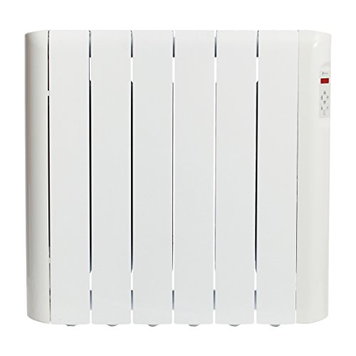 Haverland RCE6S - Emisor Térmico Digital para Fluidos de Bajo Consumo, Potencia 900, 6 Elementos, Programable, Indicador de Consumo Exclusivo