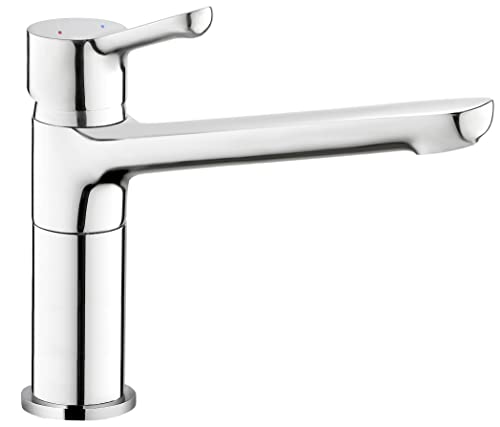 Mezclador de lavabo Edouard Rousseau Maloo con monomando, acabado cromado