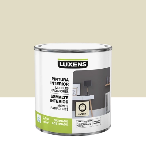 Papel esmaltado interior luxens 1 satinado 0,75l