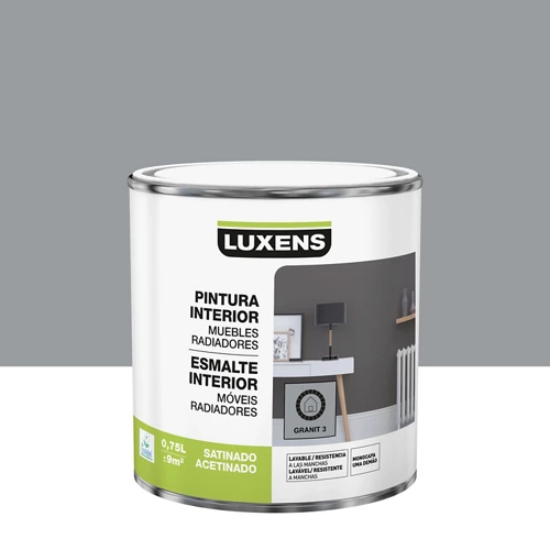 Esmalte interior luxens granito 3 satinado 0,75l