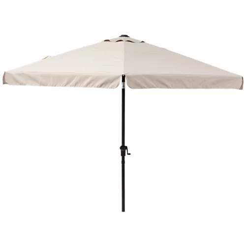 El parasol hexagonal de aluminio y marrón tenía material de acero 296x247 cm