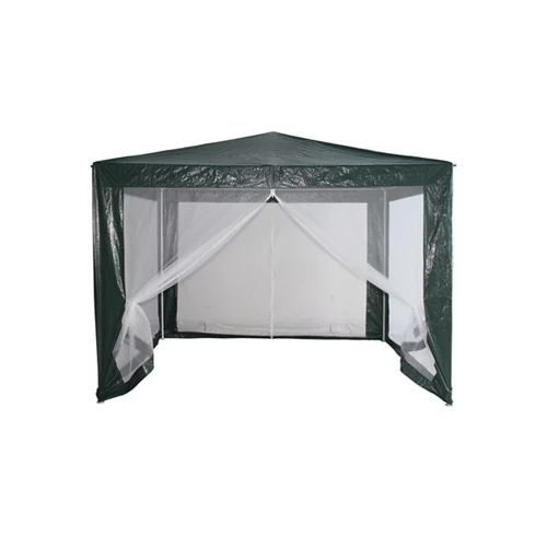 Cenador exterior de metal con mosquiteras 300x295 cm