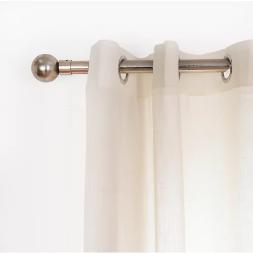 Visillo Dolomiti con estampado liso blanco 280 x 140 cm