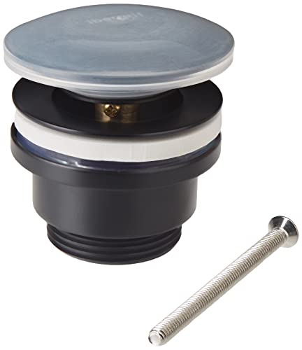 Ibergrif Sumidero Universal Piscina Con/Sin Rebosadero Válvula De Corte Automático Plata Negro