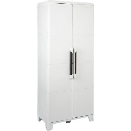 Mueble alto de resina transforming 78x44x185cm con estantes y protección para uvas