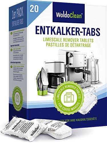 20 pastillas descalcificadoras de 16 g para cafeteras - totalmente automáticas compatibles con todas las cafeteras...