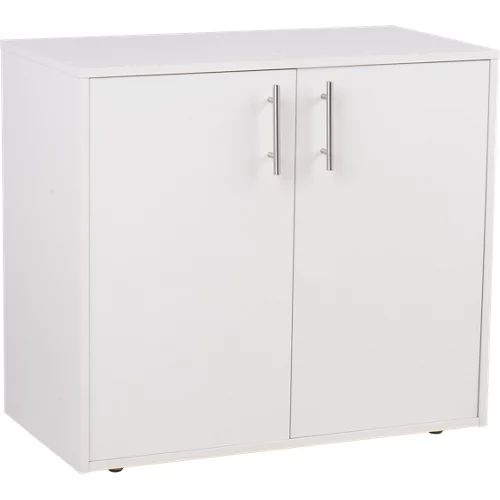 Kit armario de madera blanca de 70x80x42 cm con 2 puertas.
