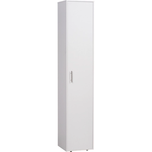 Kit armario de madera blanca de 210x40x42 cm con 1 puerta.