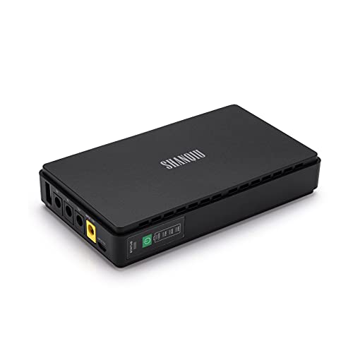 Fuente de alimentación ininterrumpida Mini UPS para WiFi, enrutador, módem, cámara de vigilancia con batería de 10000 mAH Entrada DC/USB 5V Salida USB 5V 9V 12V 2A DC