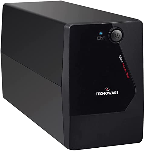 Tecnoware Power Systems SAI ERA PLUS 750 - Sistemas de alimentación ininterrumpida - 2 tomas Schuko - Autonomía 10 min/PC o 40 min/Modem router - Potencia 750 VA