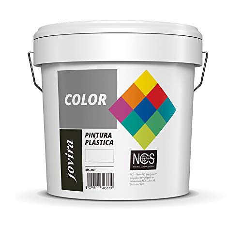 Pintura de revestimiento mate |  24 colores |  Pintura interior-exterior de excelente poder cubriente (5 kg, blanca)