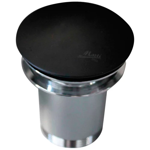 Válvula desagüe fregadero click-clack cromo/negro deco