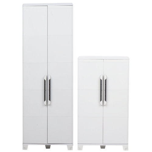 Conjunto de gabinetes de resina grandes XL y medianos