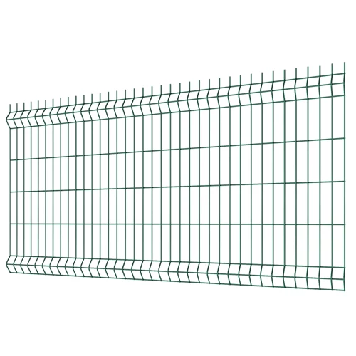 Panel de acero galvanizado soldado recubierto de plástico verde 1x2 m