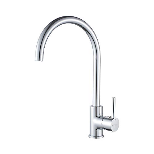 GRIFEMA Irismart - Grifo de cocina, grifo giratorio de 360°, grifo monomando para lavabo, cromo [Exclusivo en Amazon]