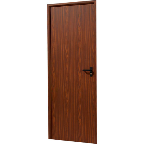 Puerta servicio izquierda nogal/nogal 200x80 cm