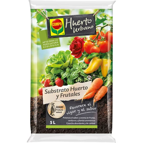 Sustrato para la huerta urbana y frutales de uso ecológico 5l