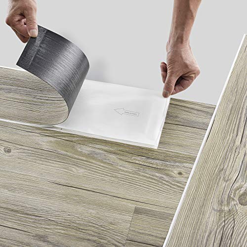 neu.holz Suelo de PVC-vinilo decorativo Suelo laminado Design 7 tablones decorativos = 0,975 m² Suelo autoadhesivo Roble italiano (roble italiano)