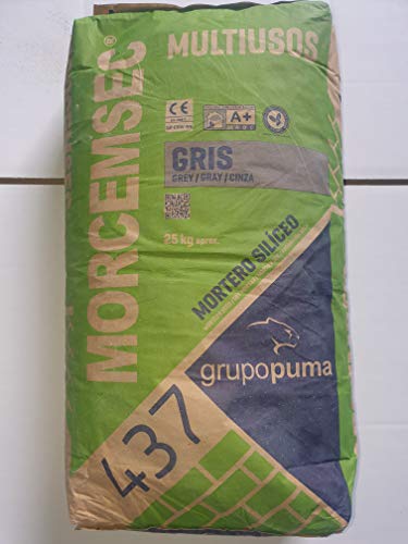 SACO DE 25 KG MORCEMSEC MORTERO MULTIUSOS GRIS 437 M