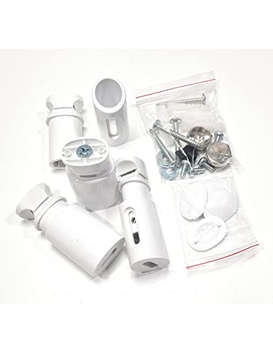 Soportes radiador Toallero 4 uds.  Blanco