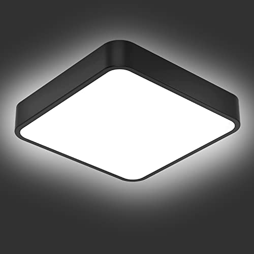 Luz de techo LED, Bedee Luz de techo LED cuadrada 24W 5000K 2040LM, Luz de techo para sala de estar para lámparas Cocina Baño Sala de estar Balcón Dormitorio Luces de techo