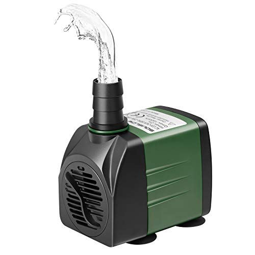 SOUSLOW 15W 1000L/H bomba de agua sumergible AC220-240V 1 boquilla bomba de agua de acuario para estanque fuente de jardín sistema hidropónico