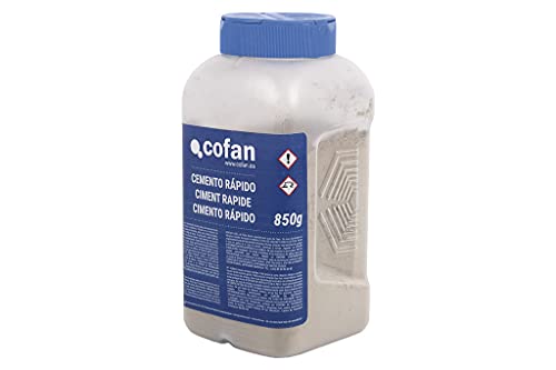 Cemento Rápido Cofan |  envase de 850 gr |  De color gris azulado