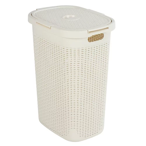 Cesto de ropa cottage blanco 60l