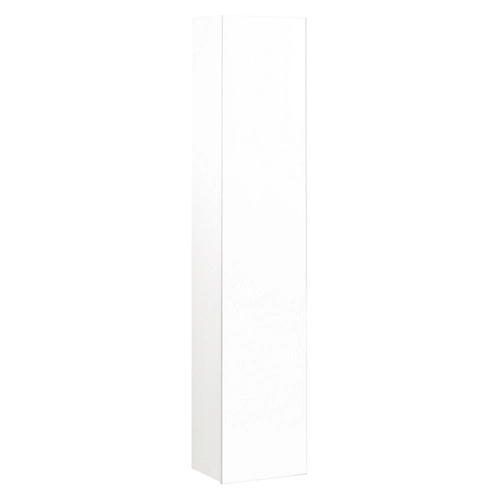 Columna de baño blanca con espejo Spazio 30x153x24 cm