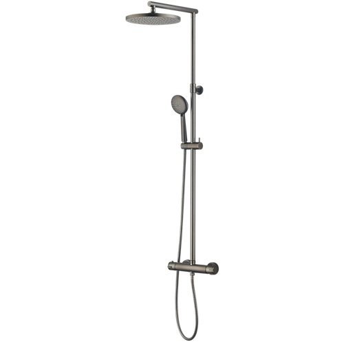 Columna de ducha termostática gris Rousseau