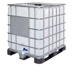Contenedor de almacenamiento IBC-GRG de 1000 litros con palet de plástico