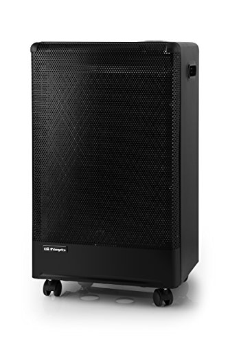 Estufa de butano catalítica Orbegozo H 55, triple sistema de seguridad, 3000 W, negra