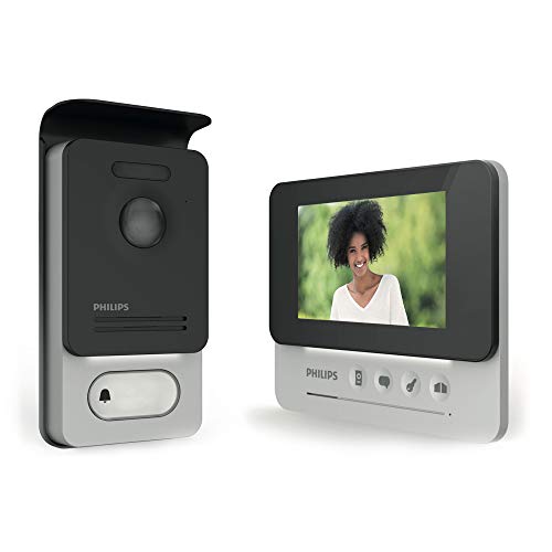 Philips 531004 Videoteléfono compacto, negro, 4.3
